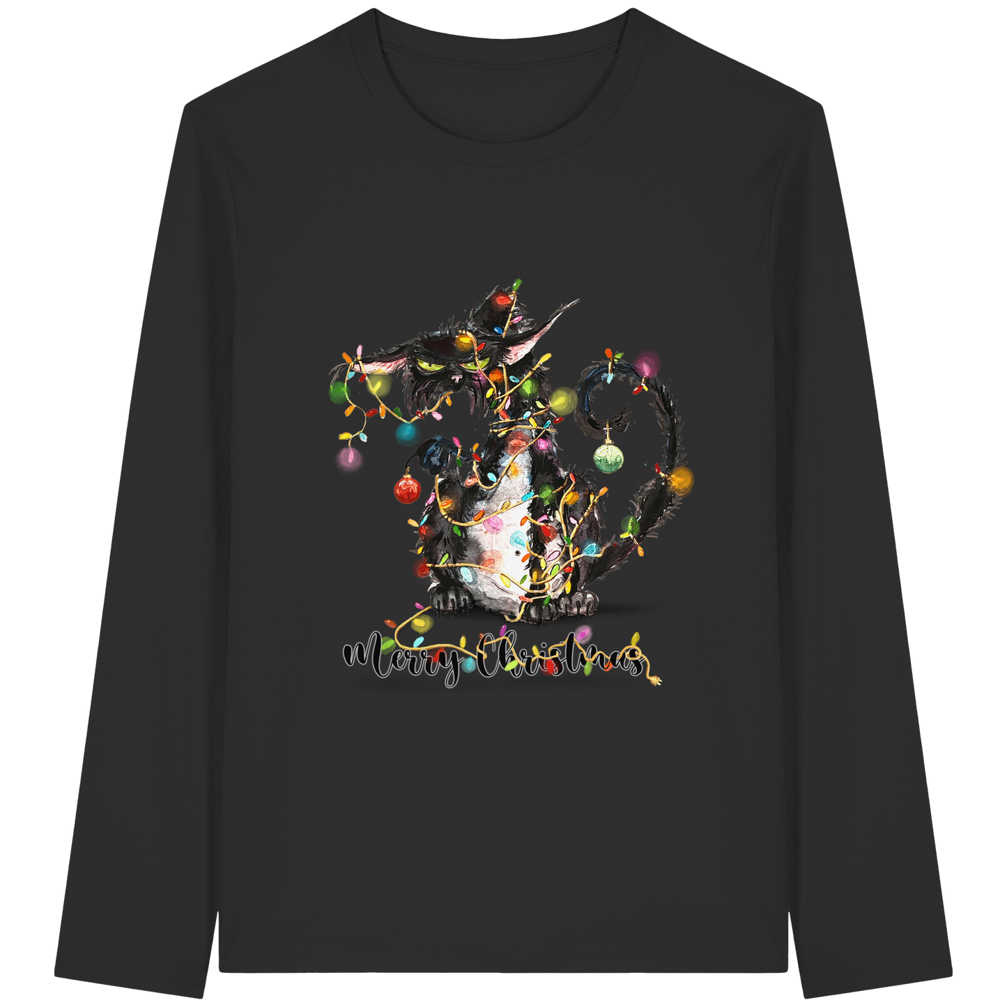 F*U-Cat - Merry Christmas - Organic Longsleeve T-Shirt