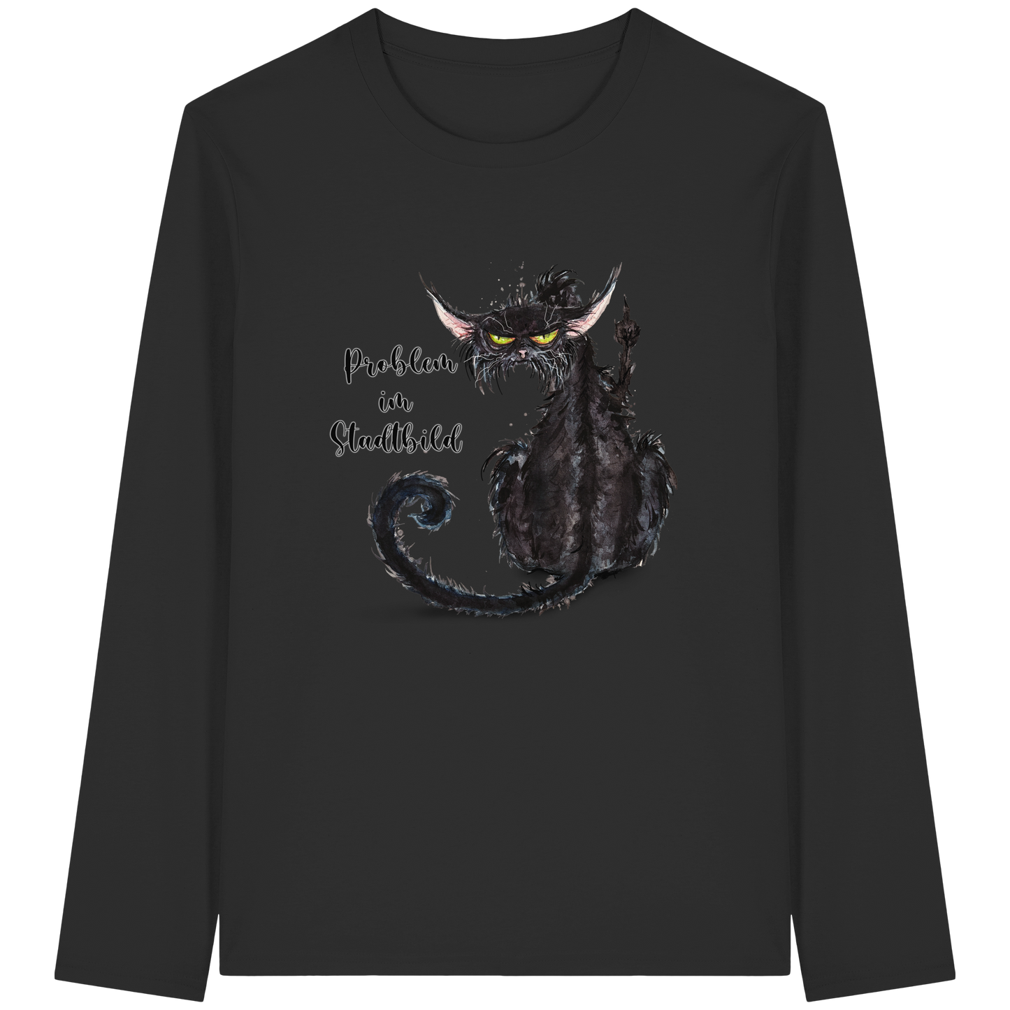 F*U-Cat - Problem im Stadtbild - Organic Longsleeve T-Shirt