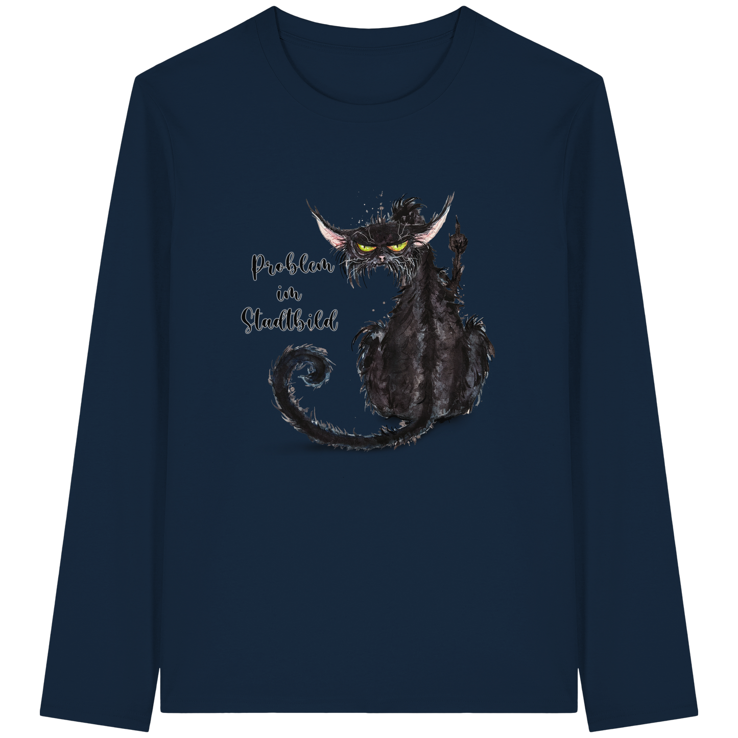 F*U-Cat - Problem im Stadtbild - Organic Longsleeve T-Shirt