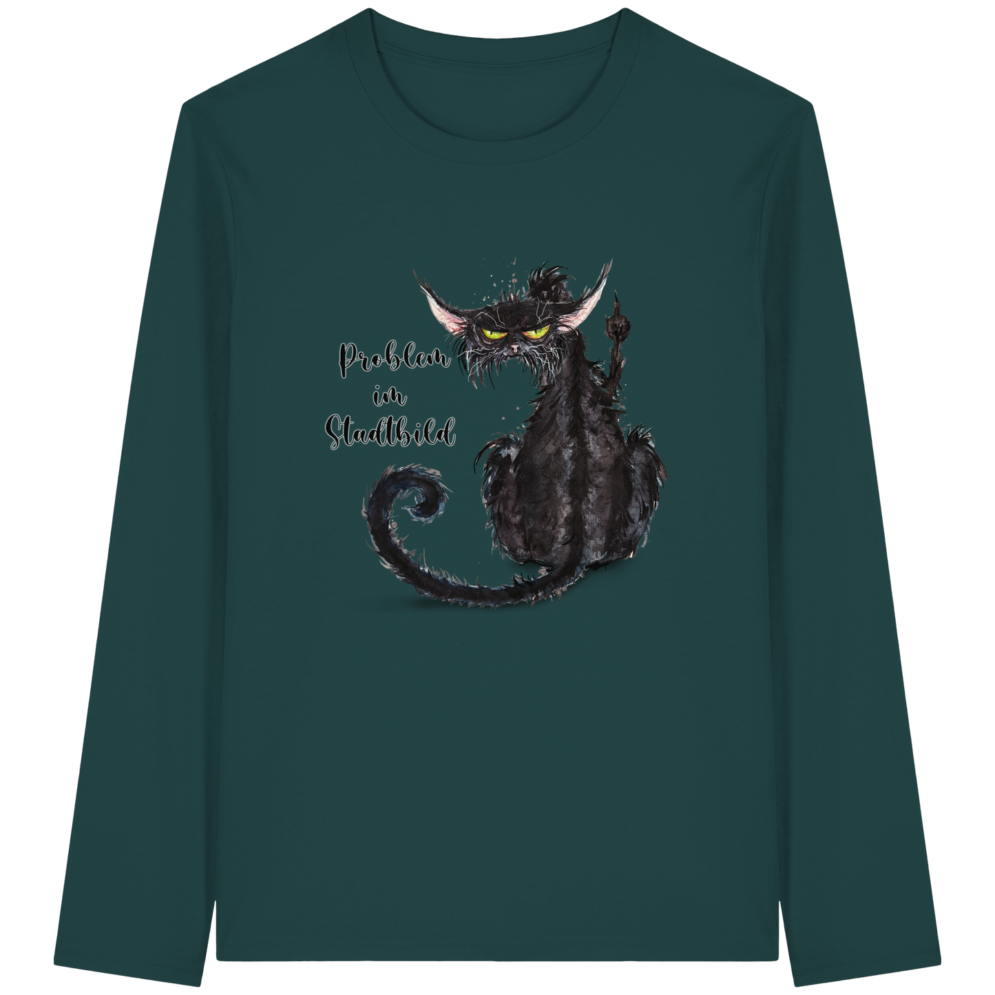 F*U-Cat - Problem im Stadtbild - Organic Longsleeve T-Shirt