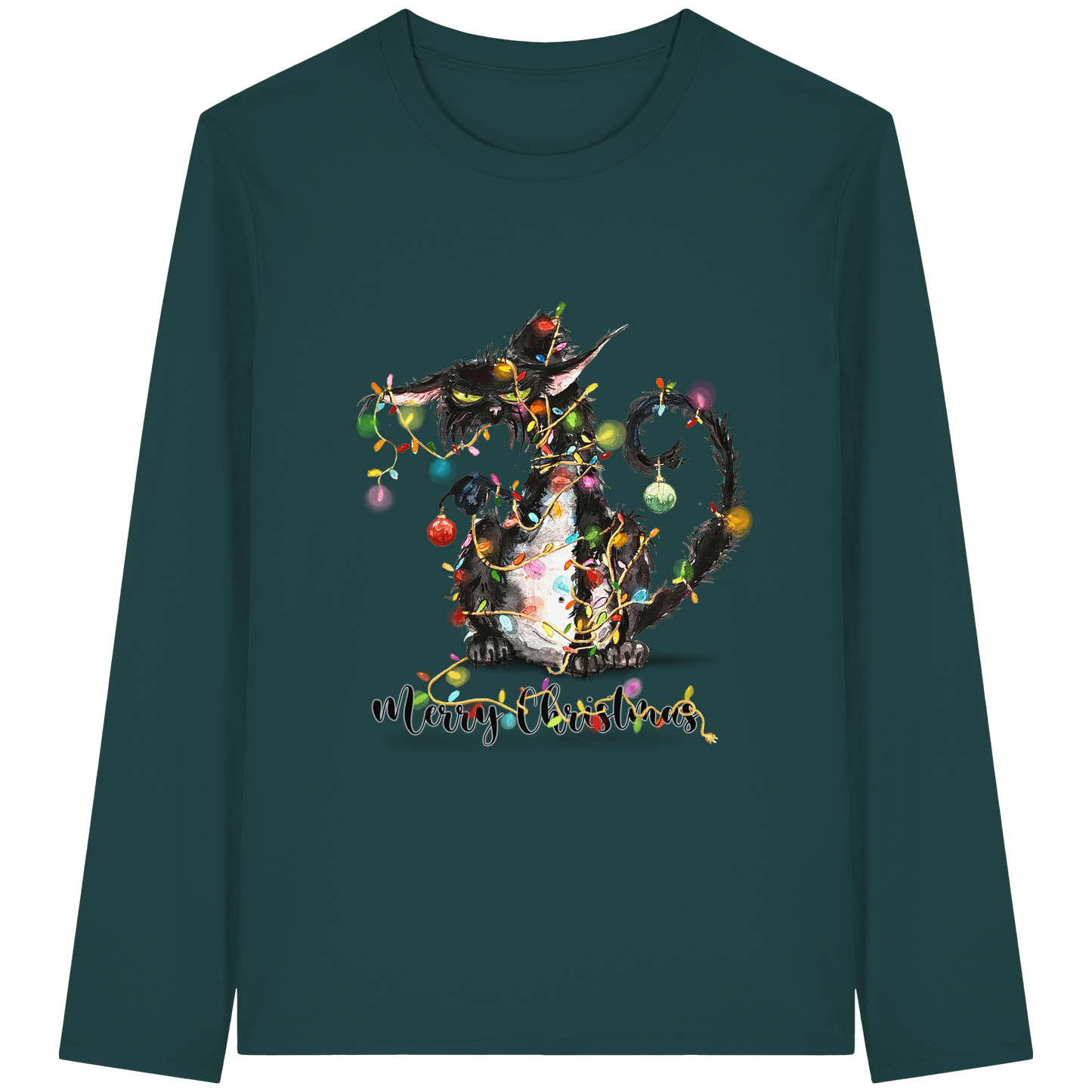 F*U-Cat - Merry Christmas - Organic Longsleeve T-Shirt