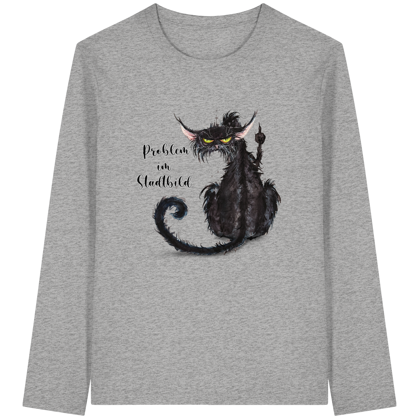 F*U-Cat - Problem im Stadtbild - Organic Longsleeve T-Shirt