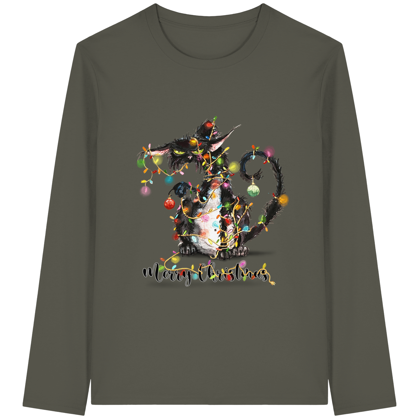 F*U-Cat - Merry Christmas - Organic Longsleeve T-Shirt