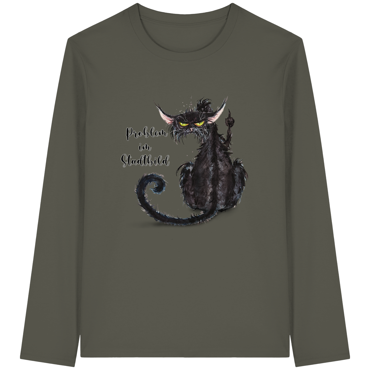 F*U-Cat - Problem im Stadtbild - Organic Longsleeve T-Shirt
