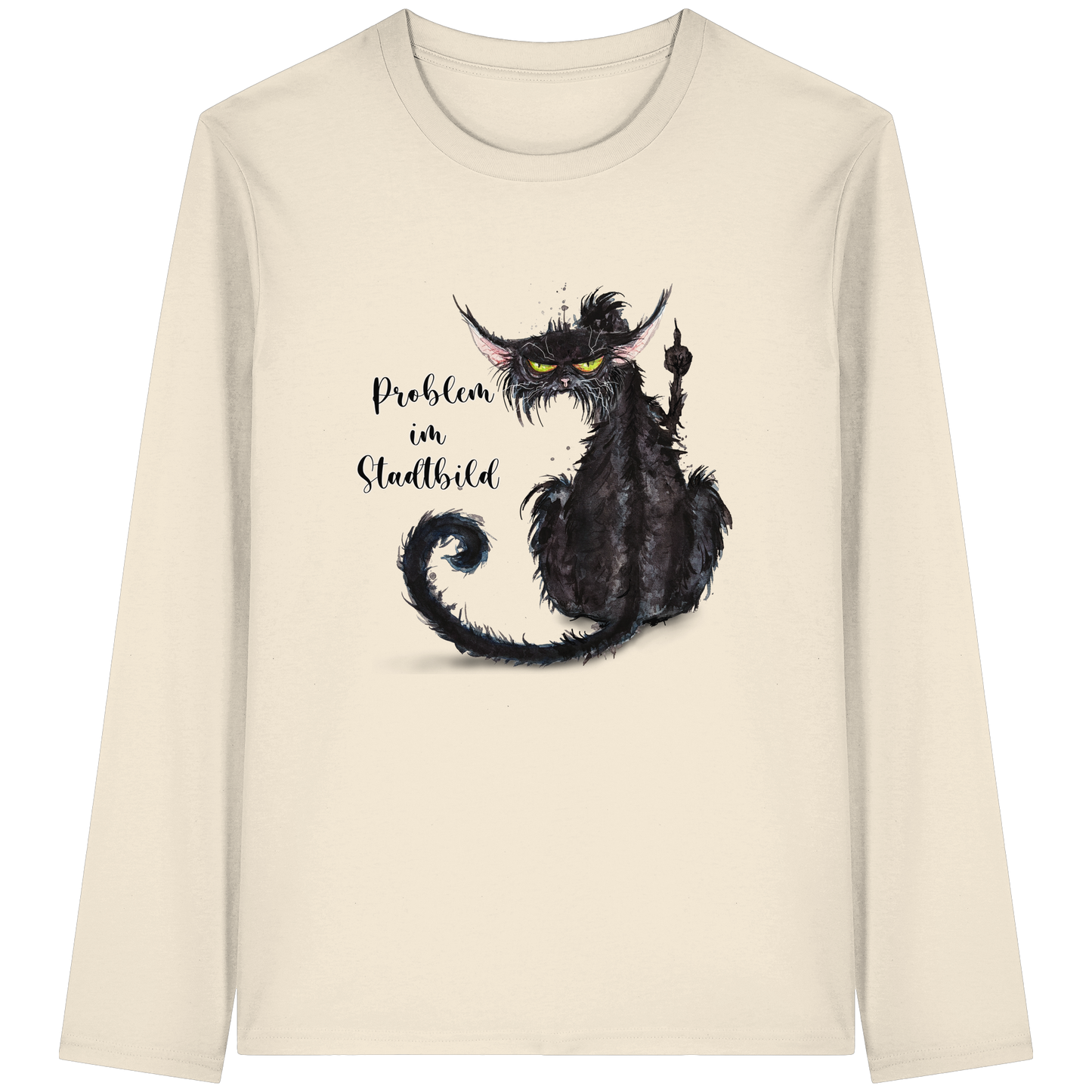 F*U-Cat - Problem im Stadtbild - Organic Longsleeve T-Shirt