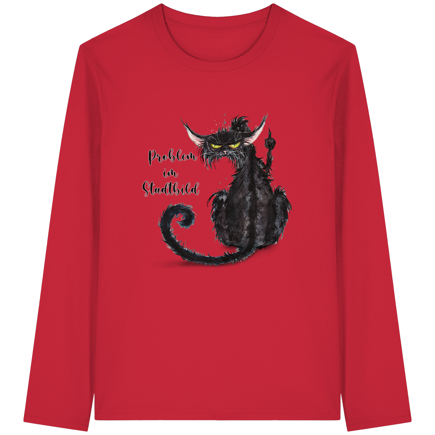 F*U-Cat - Problem im Stadtbild - Organic Longsleeve T-Shirt