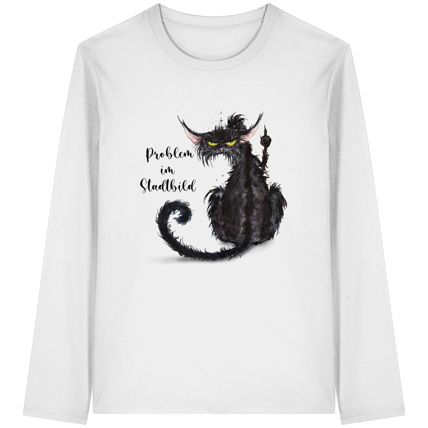 F*U-Cat - Problem im Stadtbild - Organic Longsleeve T-Shirt
