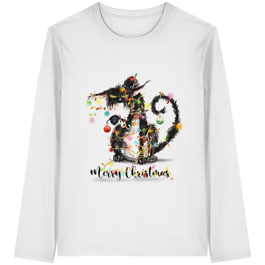 F*U-Cat - Merry Christmas - Organic Longsleeve T-Shirt