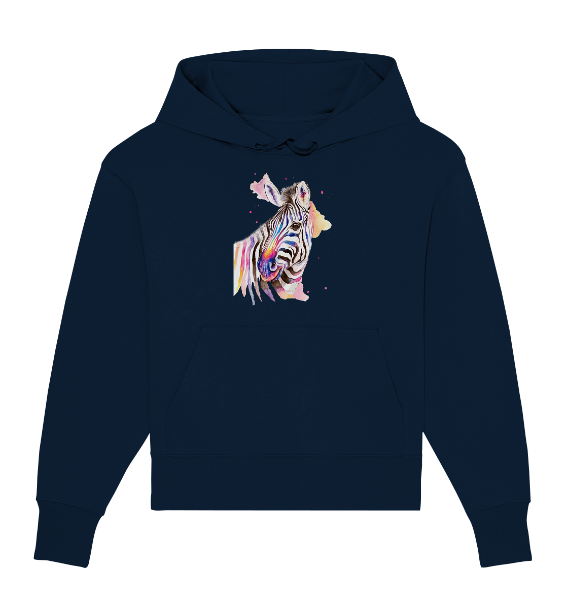 Buntes Zebra - Organic Oversize Hoodie