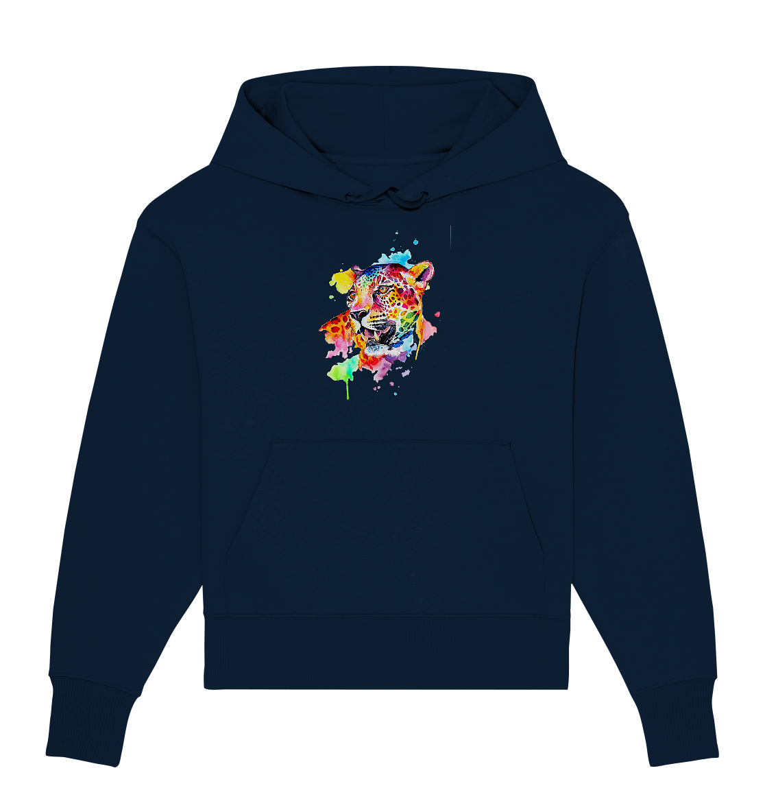 Bunter Leopard - Organic Oversize Hoodie