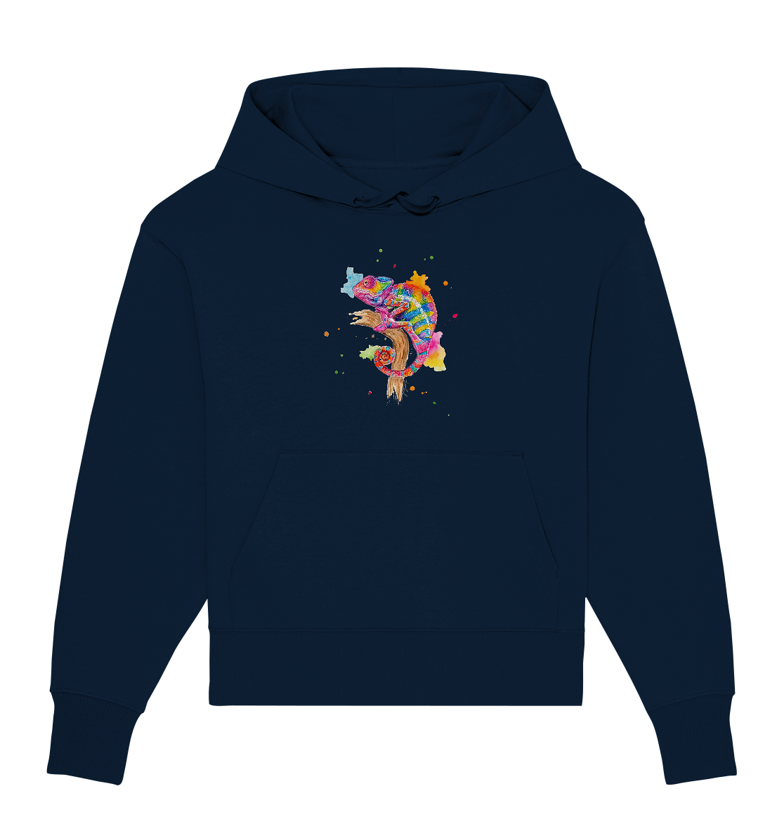 Buntes Chamäleon - Organic Oversize Hoodie