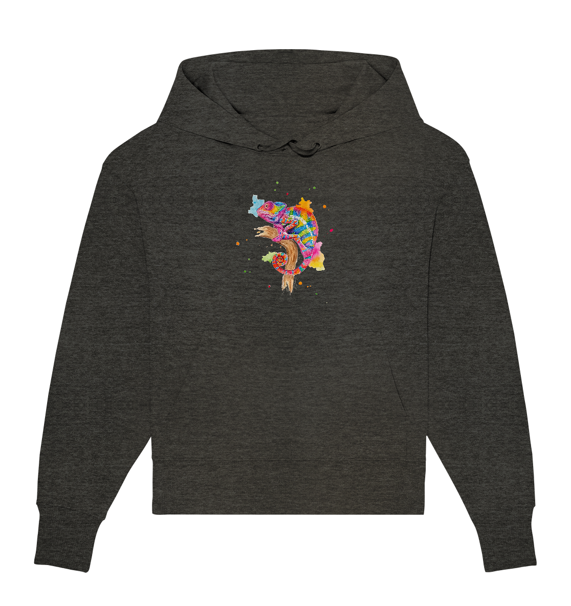Buntes Chamäleon - Organic Oversize Hoodie