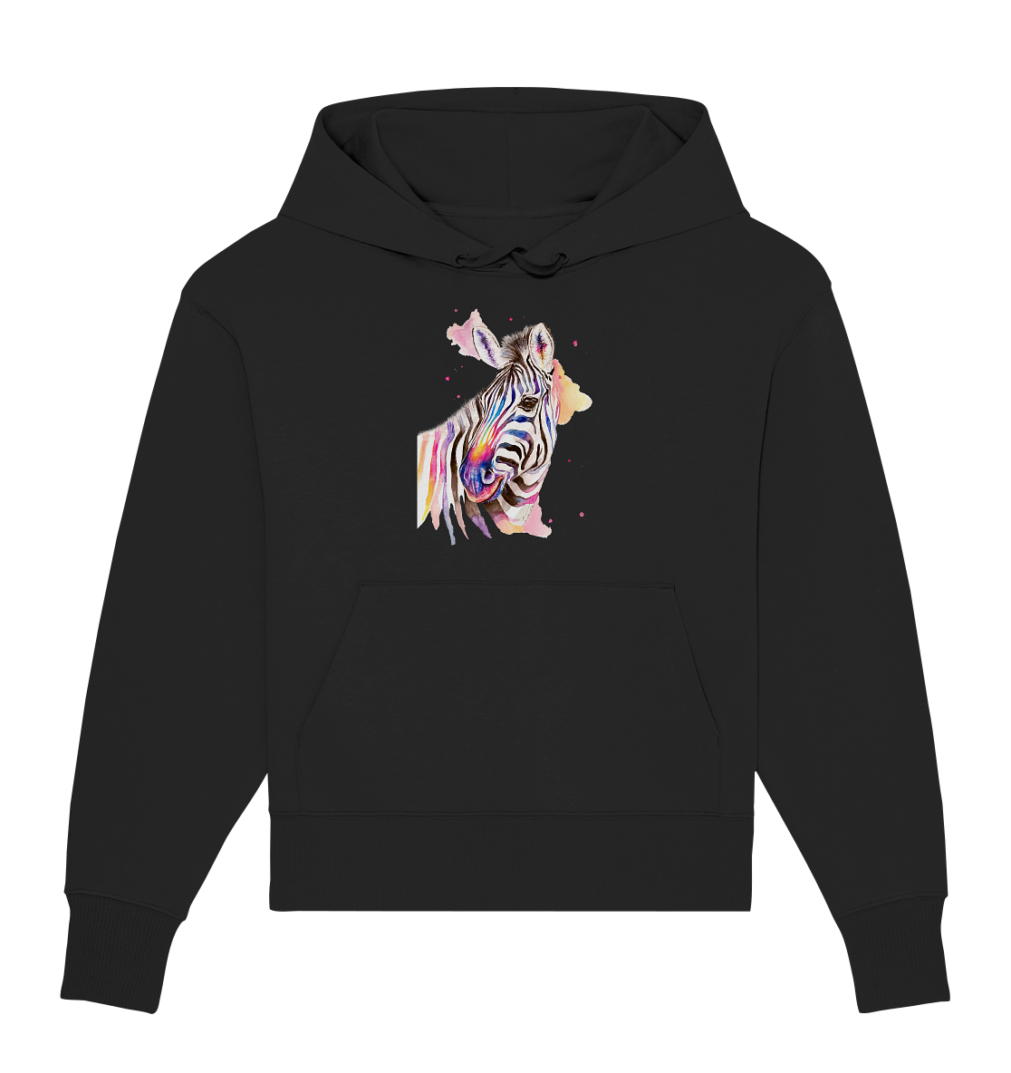 Buntes Zebra - Organic Oversize Hoodie