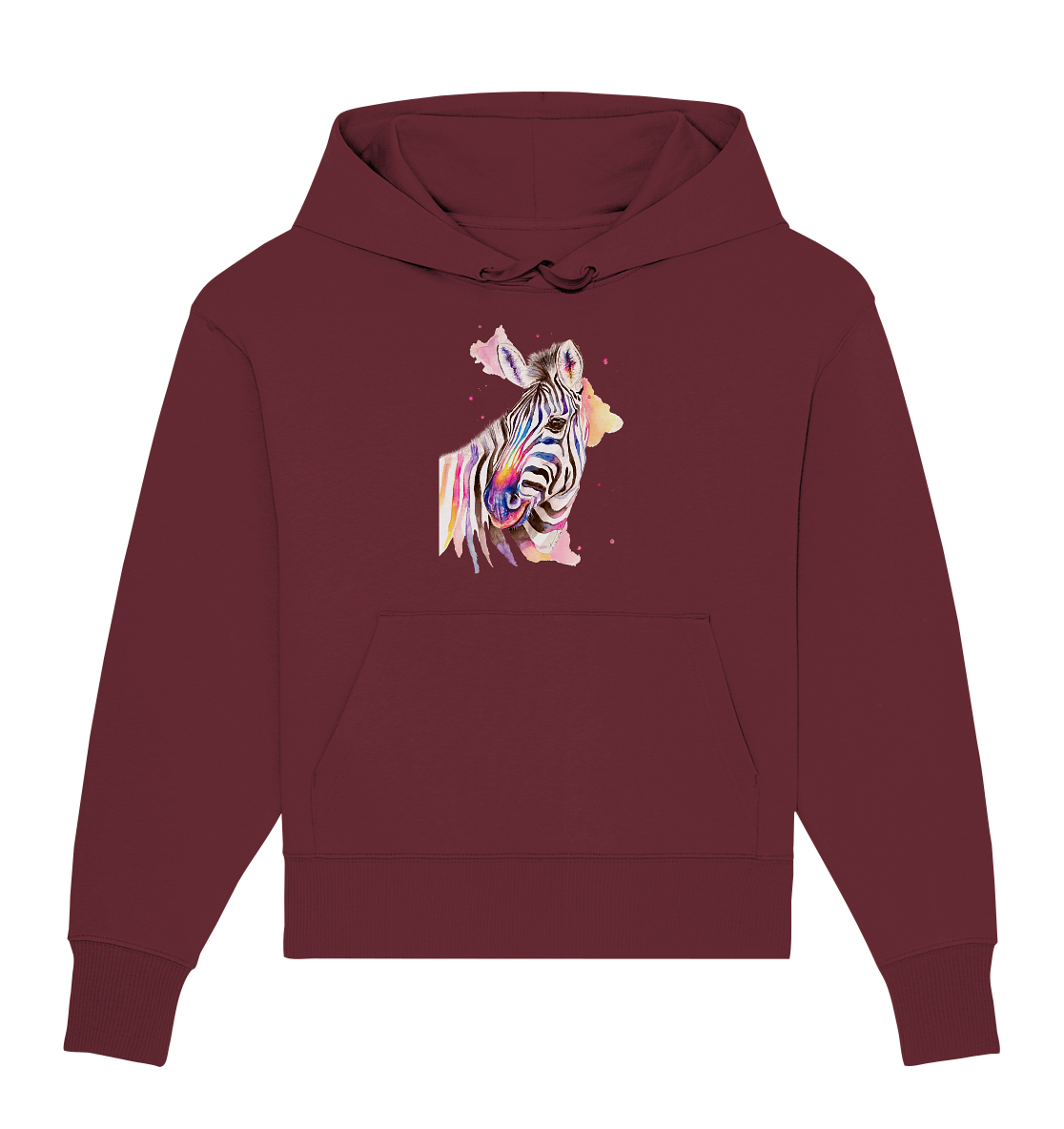 Buntes Zebra - Organic Oversize Hoodie