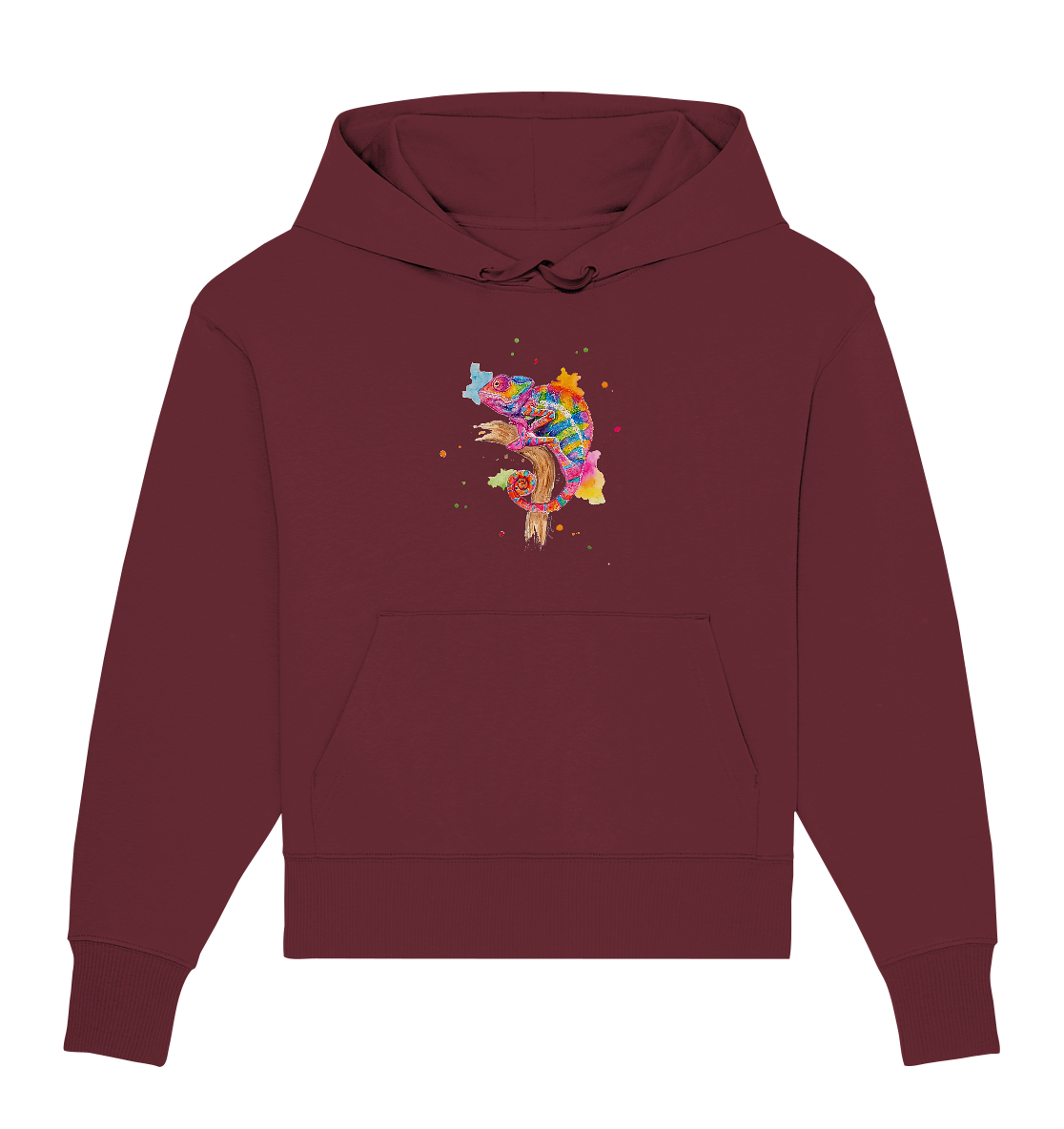 Buntes Chamäleon - Organic Oversize Hoodie