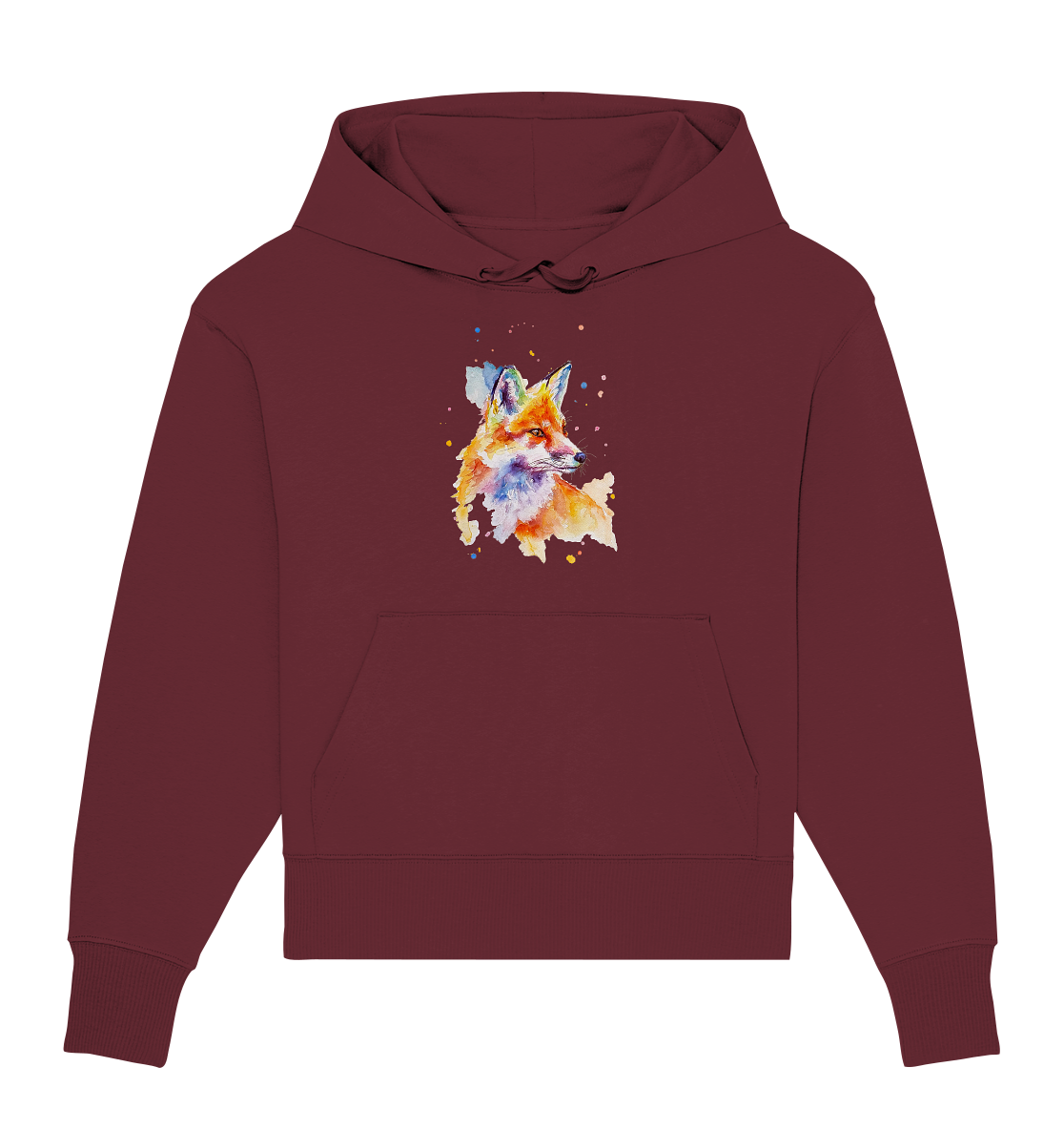 Bunter Fuchs - Organic Oversize Hoodie