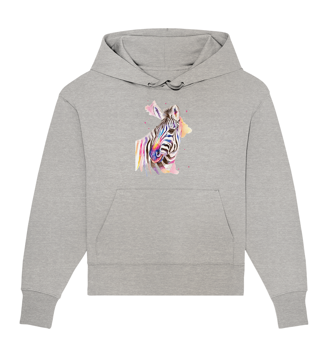 Buntes Zebra - Organic Oversize Hoodie