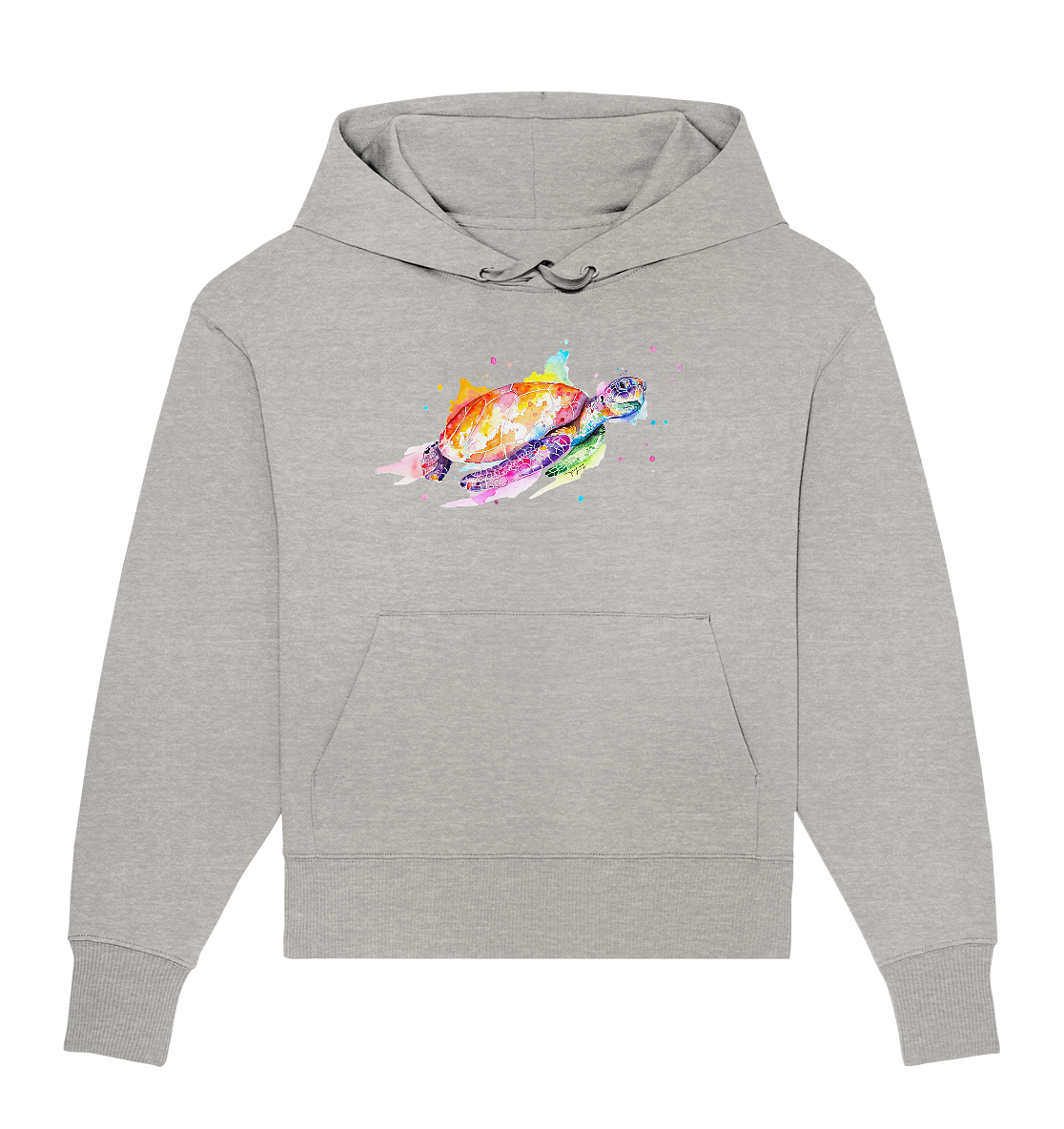 Bunte Meeresschildkröte - Organic Oversize Hoodie