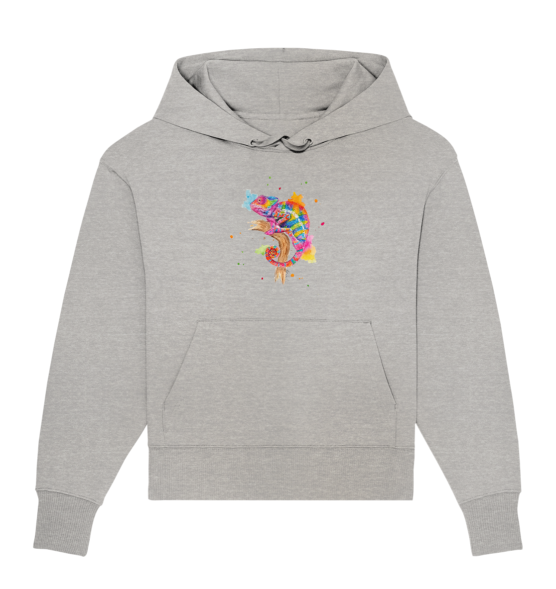 Buntes Chamäleon - Organic Oversize Hoodie