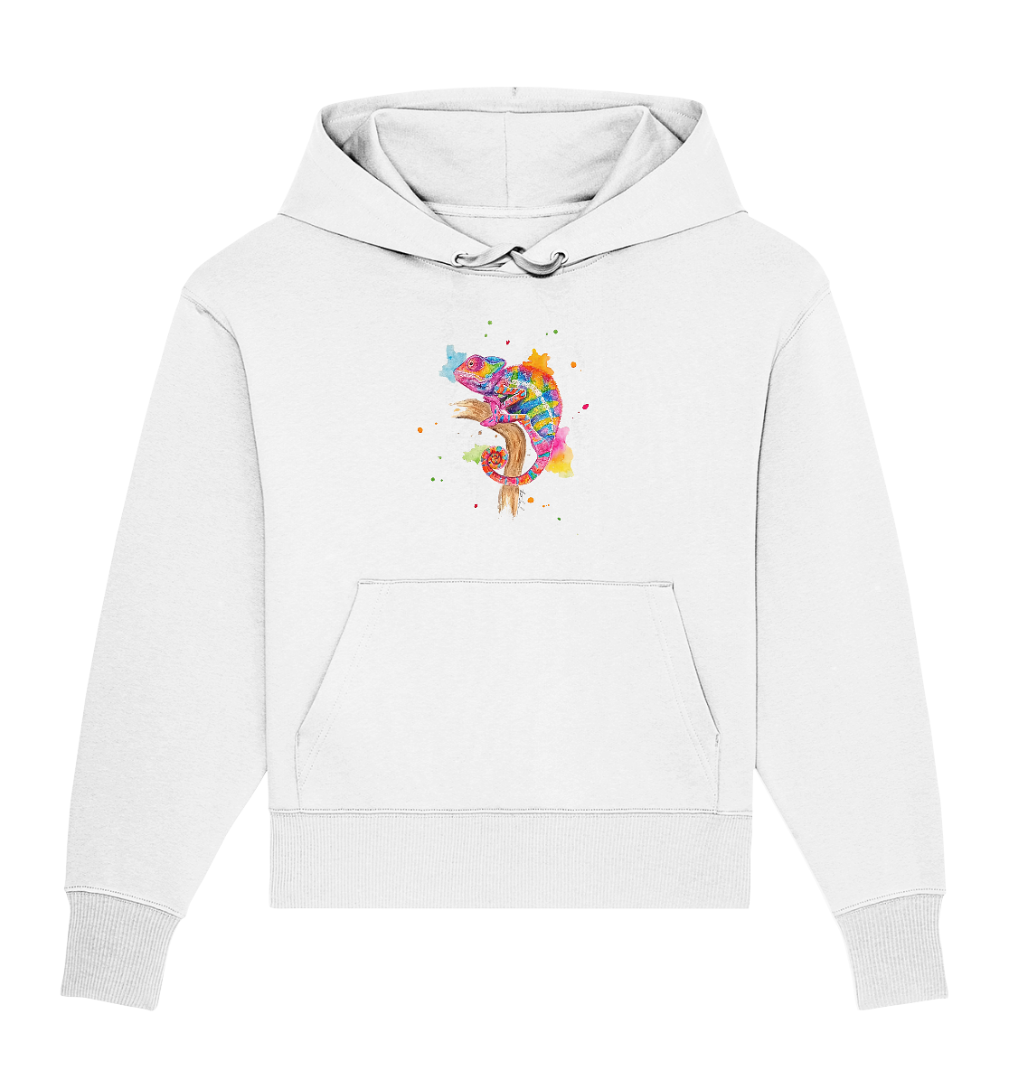 Buntes Chamäleon - Organic Oversize Hoodie