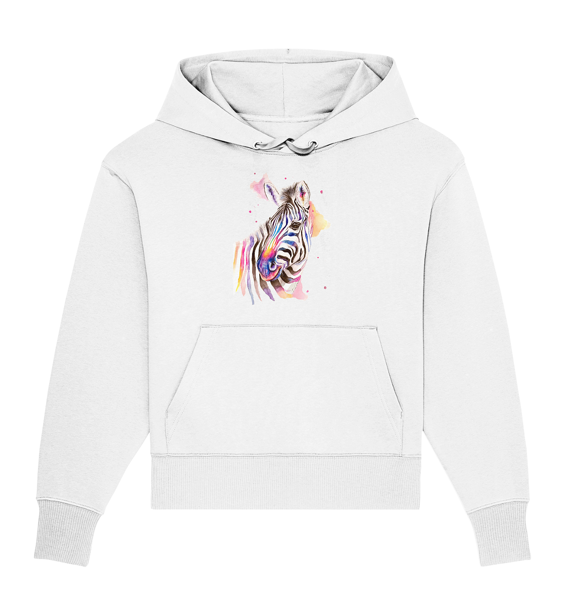 Buntes Zebra - Organic Oversize Hoodie