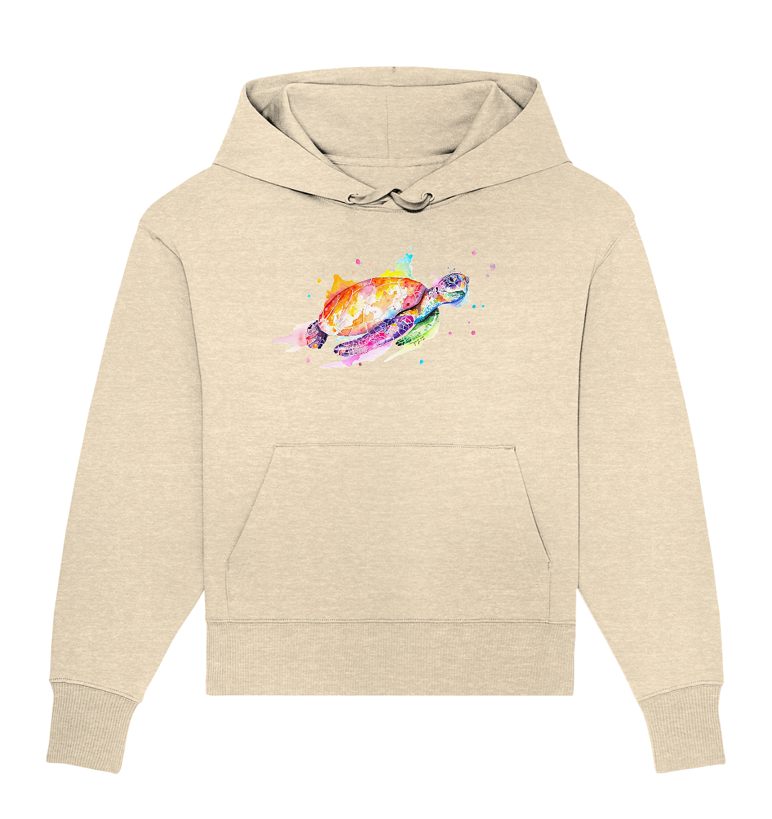 Bunte Meeresschildkröte - Organic Oversize Hoodie