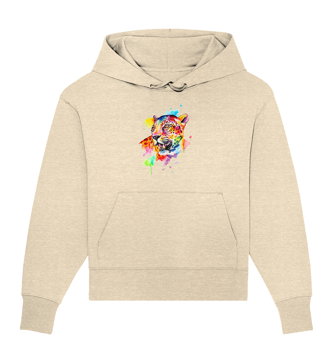Bunter Leopard - Organic Oversize Hoodie