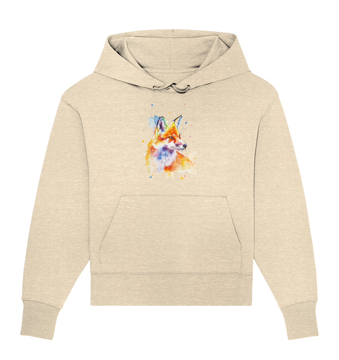 Bunter Fuchs - Organic Oversize Hoodie