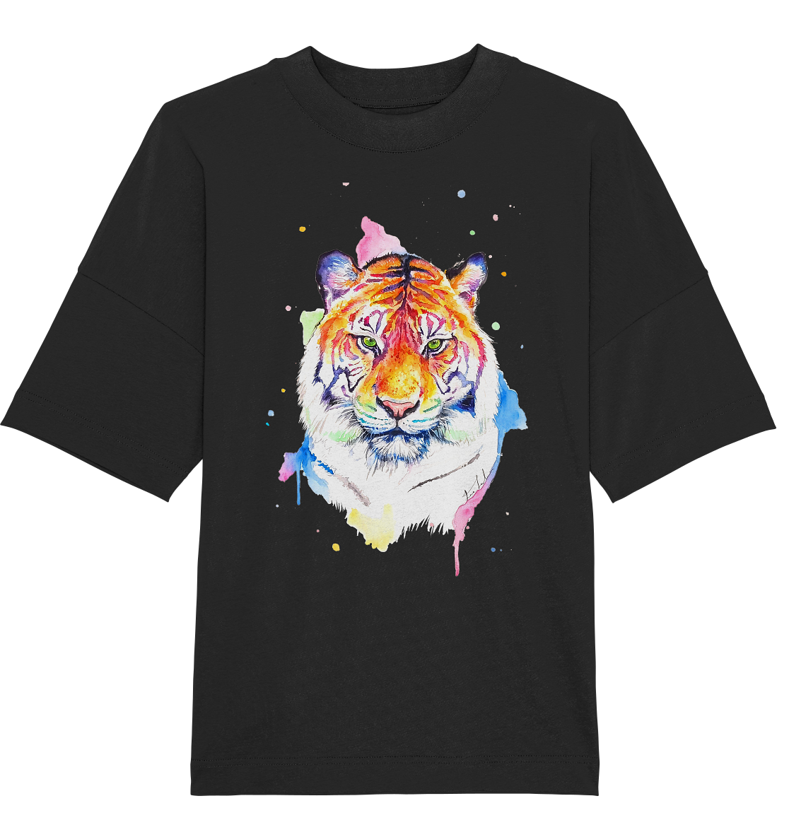 Bunter Tiger - Organic Oversize Shirt