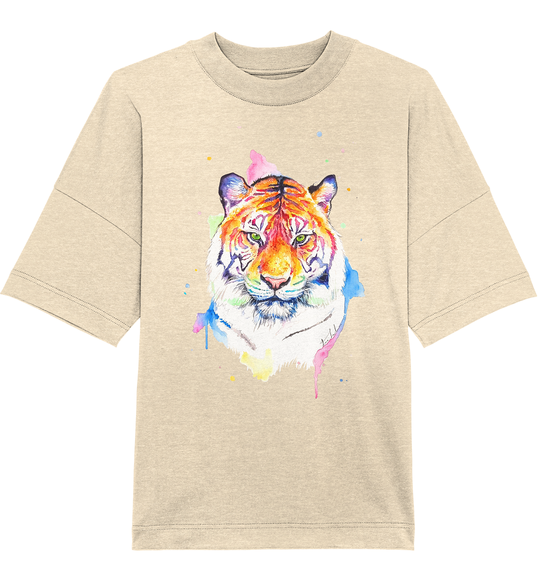 Bunter Tiger - Organic Oversize Shirt