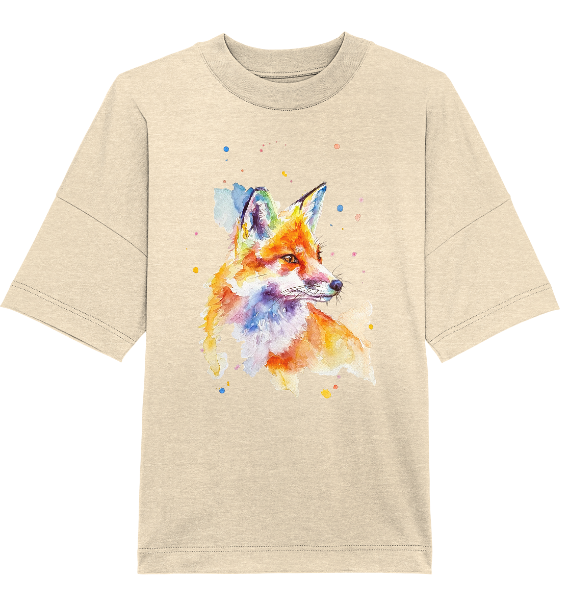 Bunter Fuchs - Organic Oversize Shirt