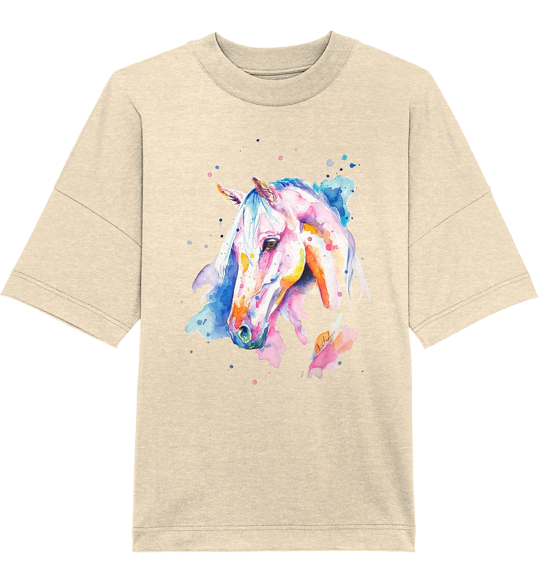 Buntes Pferd - Organic Oversize Shirt