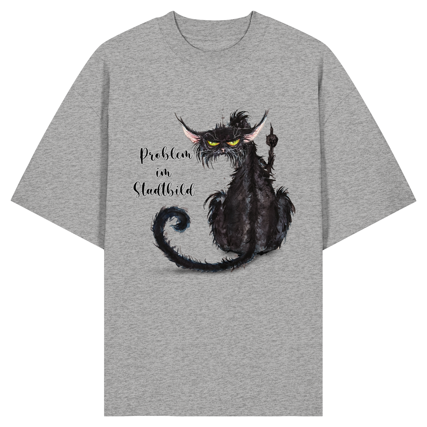 F*U-Cat - Problem im Stadtbild - Organic Oversize Shirt