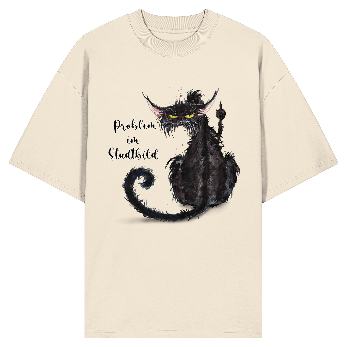 F*U-Cat - Problem im Stadtbild - Organic Oversize Shirt
