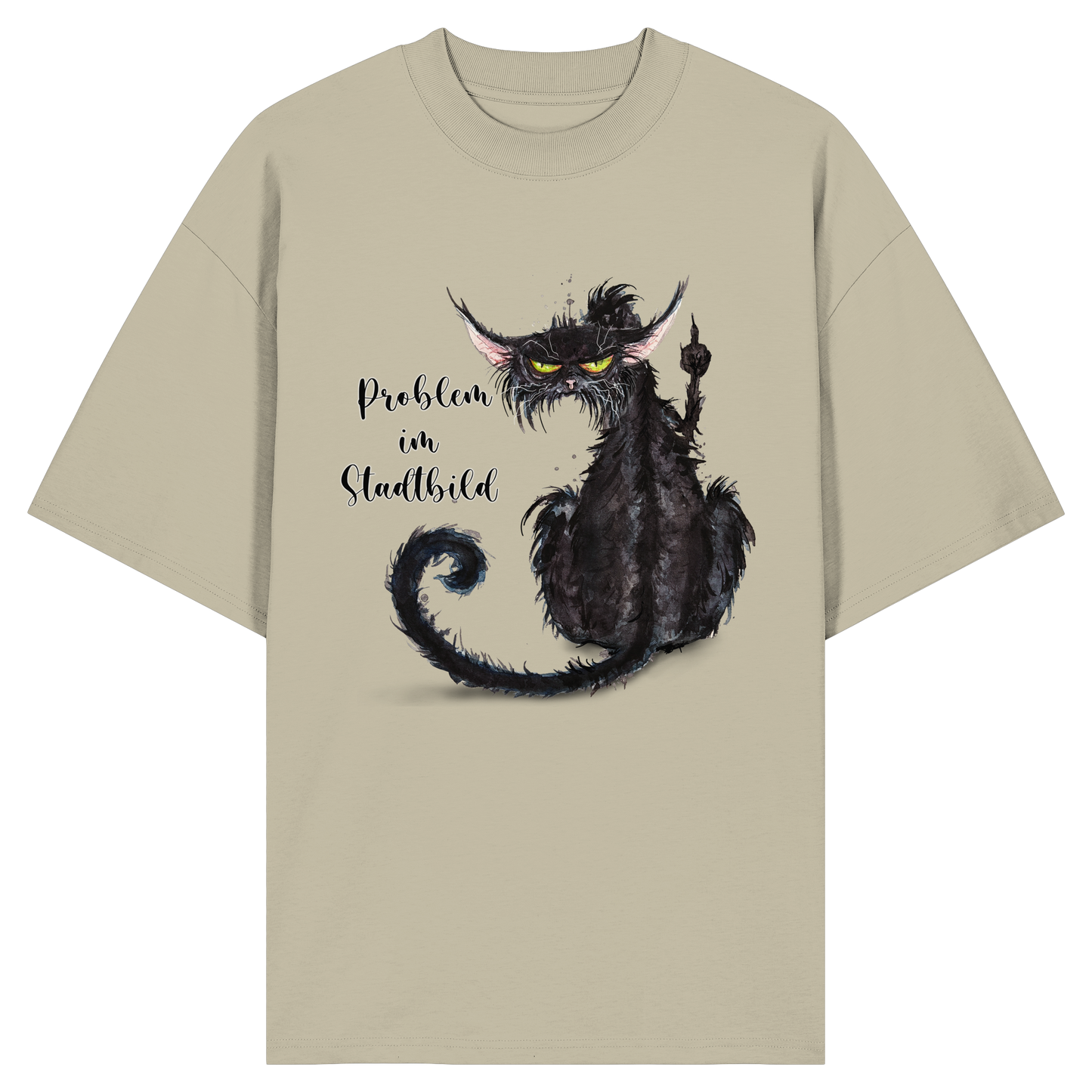 F*U-Cat - Problem im Stadtbild - Organic Oversize Shirt