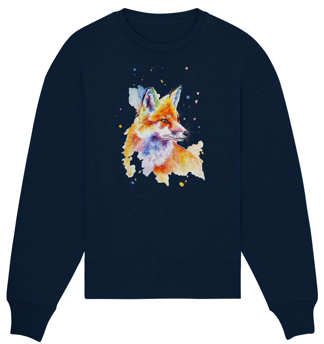 Bunter Fuchs - Organic Oversize Sweatshirt