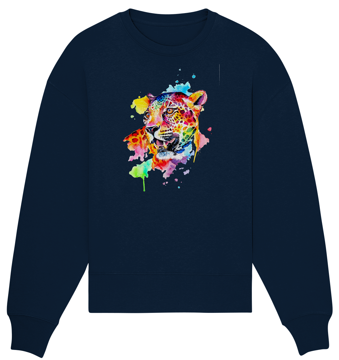 Bunter Leopard - Organic Oversize Sweatshirt