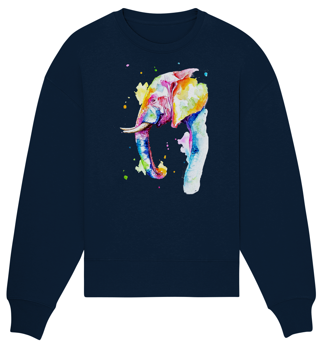 Bunter Elefant - Organic Oversize Sweatshirt