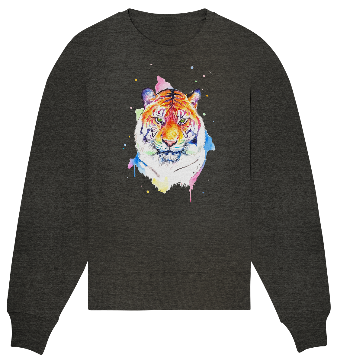 Bunter Tiger - Organic Oversize Sweatshirt