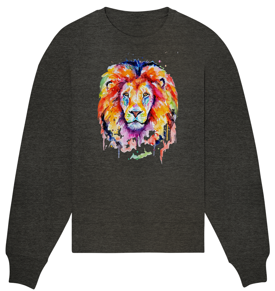 Bunter Löwe - Organic Oversize Sweatshirt