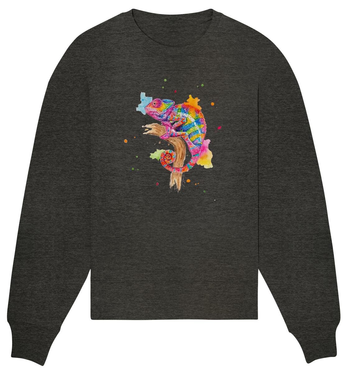 Buntes Chamäleon - Organic Oversize Sweatshirt