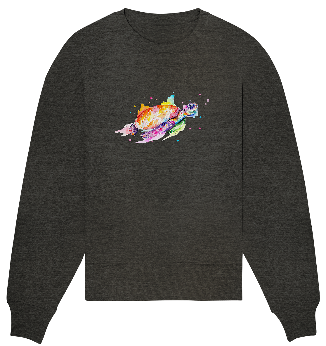 Bunte Meeresschildkröte - Organic Oversize Sweatshirt