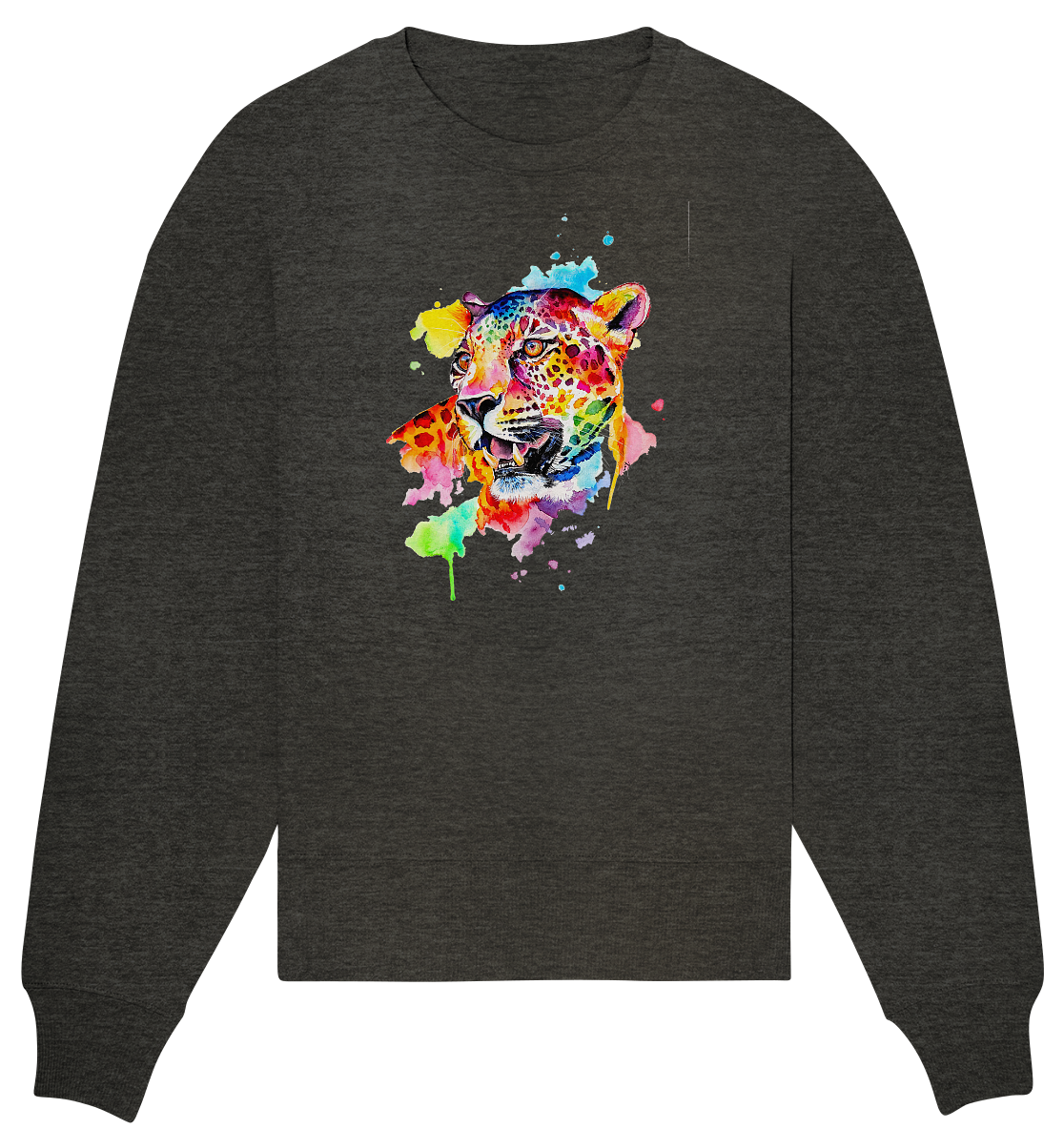 Bunter Leopard - Organic Oversize Sweatshirt