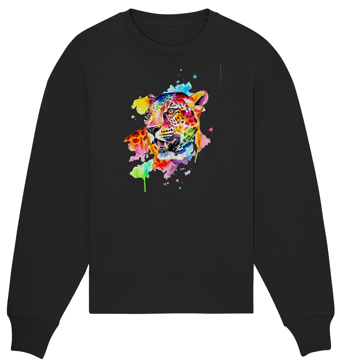Bunter Leopard - Organic Oversize Sweatshirt