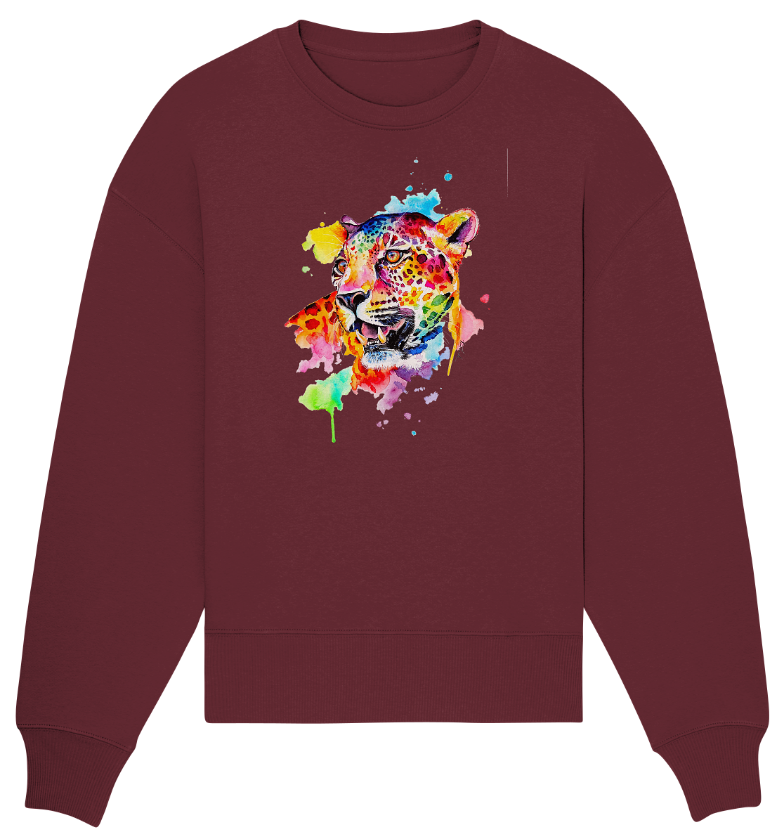 Bunter Leopard - Organic Oversize Sweatshirt