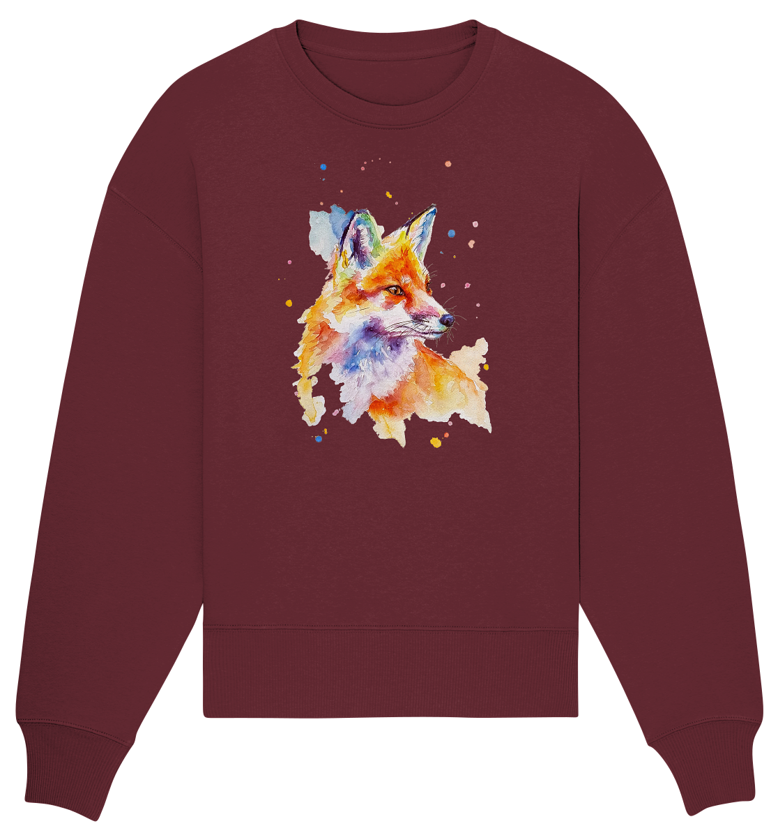 Bunter Fuchs - Organic Oversize Sweatshirt