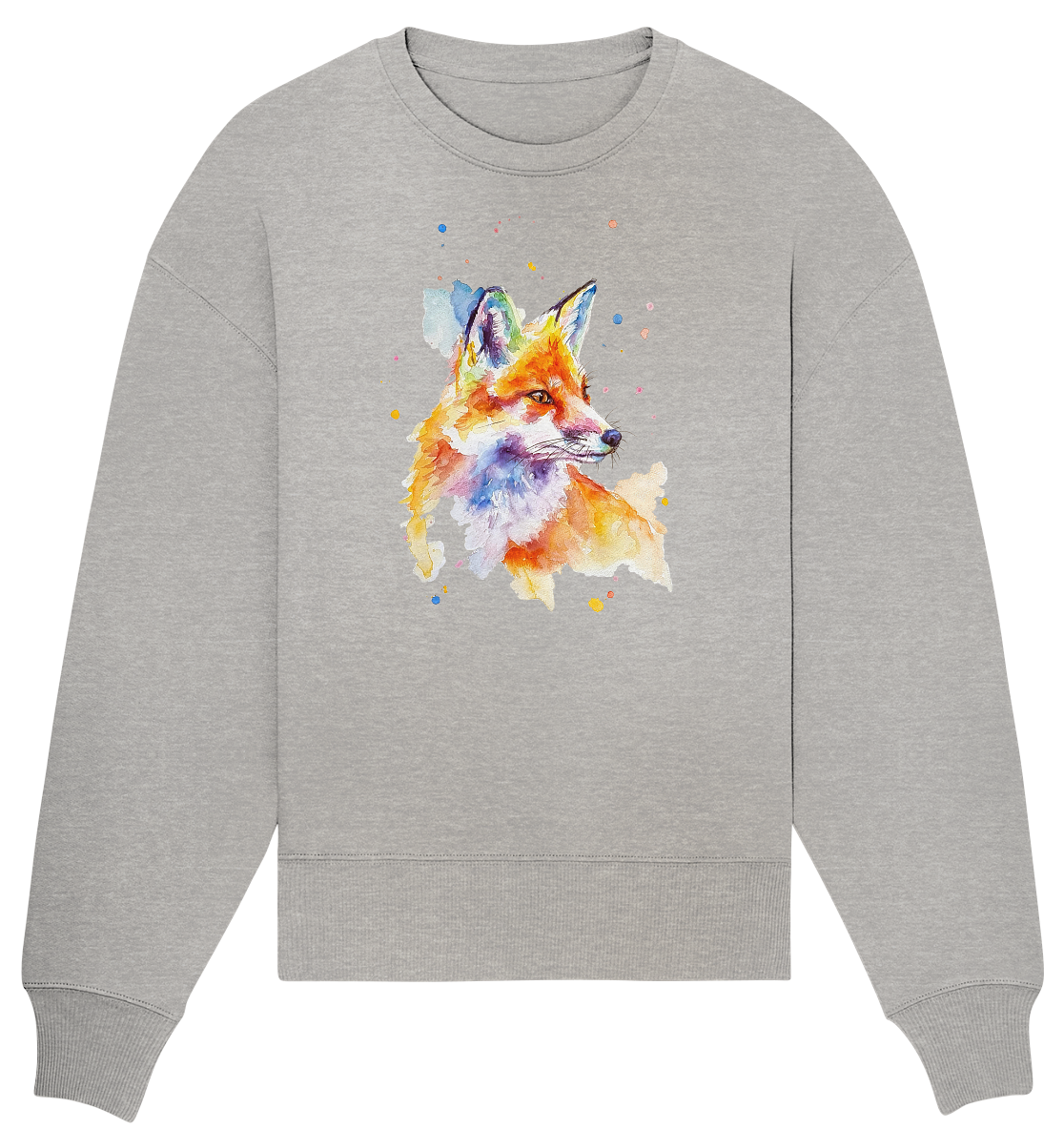 Bunter Fuchs - Organic Oversize Sweatshirt