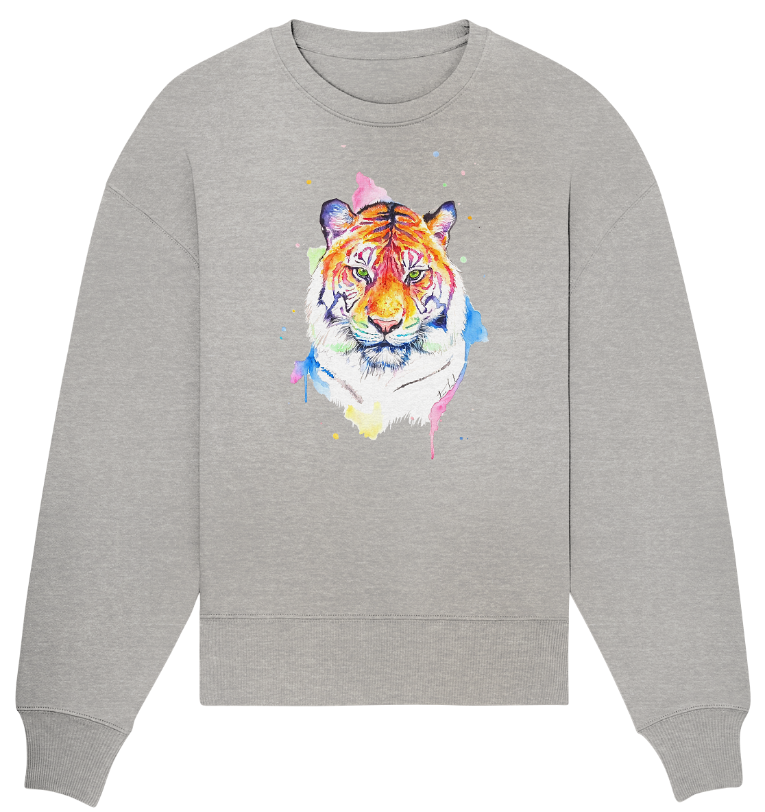 Bunter Tiger - Organic Oversize Sweatshirt