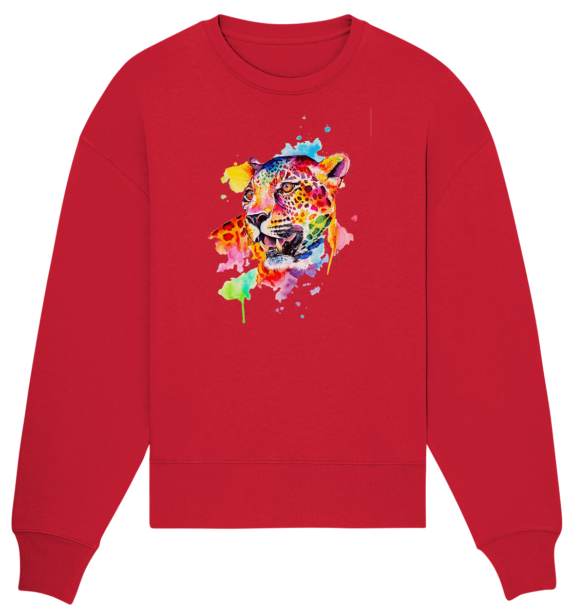 Bunter Leopard - Organic Oversize Sweatshirt