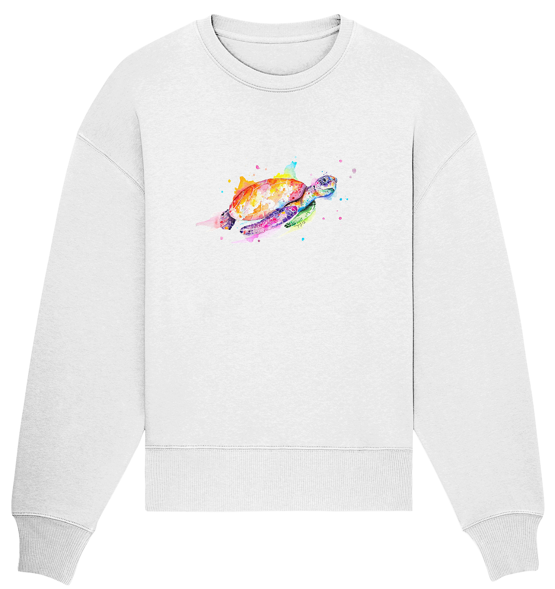 Bunte Meeresschildkröte - Organic Oversize Sweatshirt